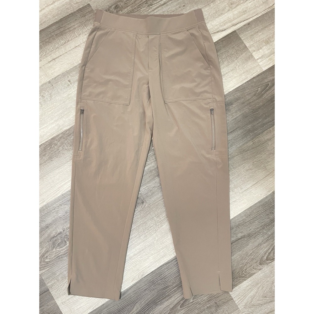 Athleta Women's Brooklyn Mid Rise Ankle Utility Pant Pyrite Brown Size 6